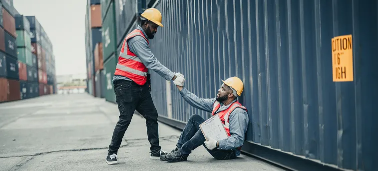 A worker with a back injury seeking legal assistance for workers' compensation claims in California.